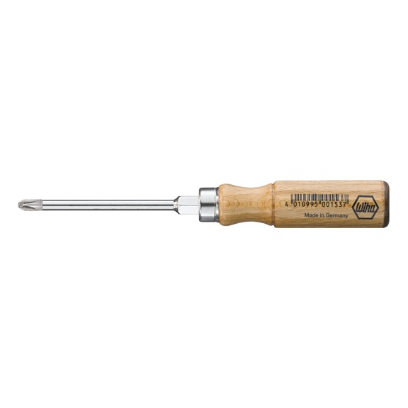 Wooden screwdriver Pozidriv 221 PZ2 x 100 mm 00413 - Phillips screwdriver