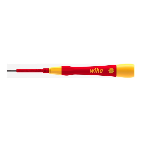WIHA fine screwdriver PicoFinish electric slotted 2.0 mm x 50 mm 42375 - Slotted screwdriver