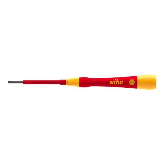 WIHA fine screwdriver PicoFinish electric slotted 2.5 mm x 65 mm 42376 - Slotted screwdriver