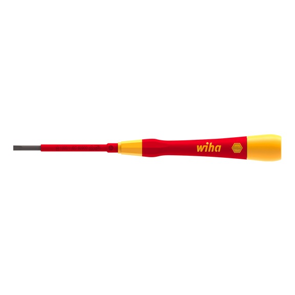 WIHA fine screwdriver PicoFinish electric slotted 3.0 mm x 65 mm 42377 - Slotted screwdriver