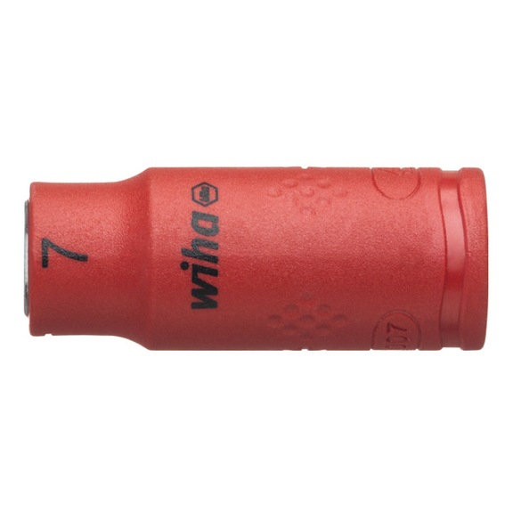 WIHA Socket wrench insulated 1/4 inch hexagon socket 7.0 mm x 42 mm 43092 - Socket wrench bit (hexagonal)