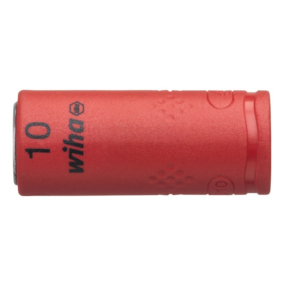 WIHA Socket wrench insulated 1/4 inch hexagon socket 10.0 x 42 mm 43095 - Socket wrench bit (hexagonal)