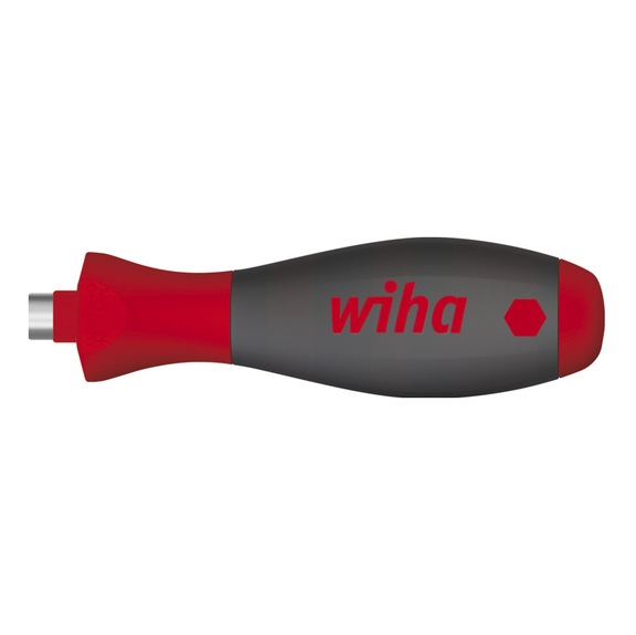 WIHA Screwdriver with bit holder SoftFinish magnetic 1/4 inch 112 mm 32160 - Bit screwdriver