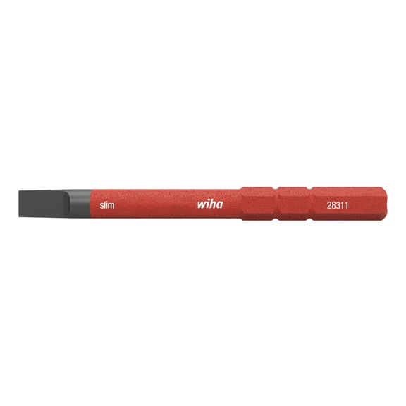 WIHA Bit slimBit electric slotted 1.5 mm x 75 mm 43114 - Bit for slotted screws