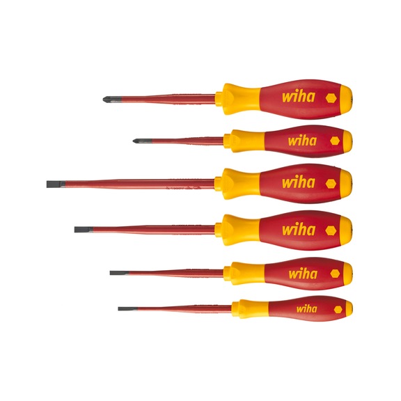 WIHA screwdriver set SoftFinish electric slimFix 6-piece 36455 - Screwdriver set