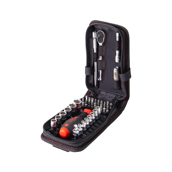 WIHA socket and bit set 1/4 inch 40-piece 44684 - Socket wrench (set)