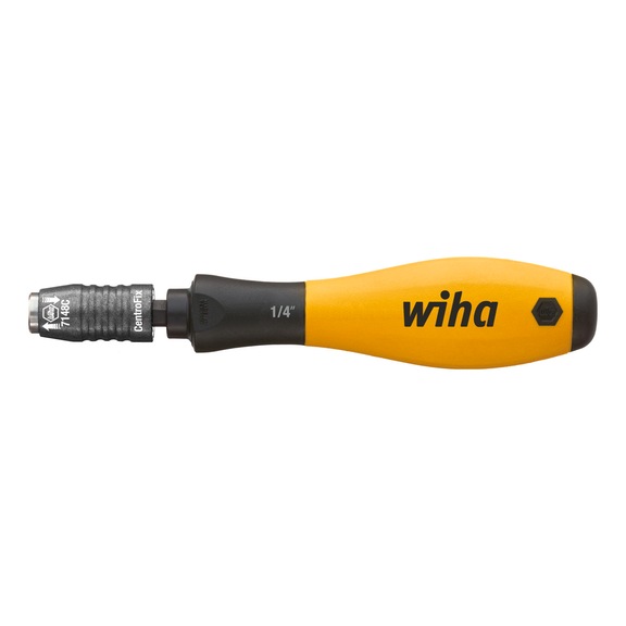 WIHA Screwdriver with bit holder SoftFinish ESD 1/4 inch 38 mm 32161 - Bit screwdriver