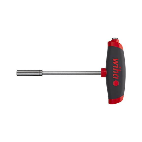 WIHA L-key with cross-handle bit holders 1/4 inch magnetic 150 mm 45453 - Pin spanner with cross handle