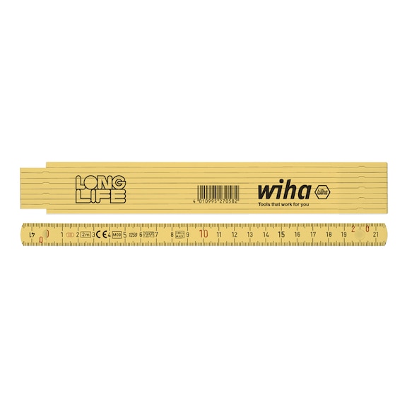 WIHA folding rule Longlife 2 m metric 10 links 15 mm 27058 - Scale