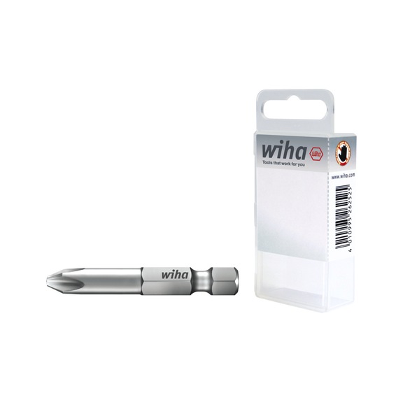 WIHA Bit Professional 50 mm Phillips 1/4 inch E6.3 in box 36193 - Bit for Phillips screws