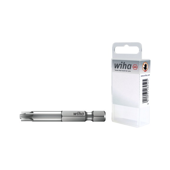 WIHA Bit Professional 70 mm 2-piece 1/4 inch E6.3 in box 36086 - Bit for Phillips screws