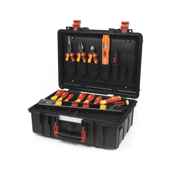 WIHA Werkzeugkoffer Basic Set L electric 18-teilig 45530 - Werkzeugkoffer (Werkstatt)
