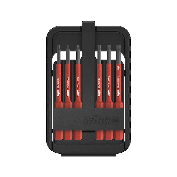 WIHA Bit Set slimBit electric TX 7-piece including slimBit box 43154 - Bit set