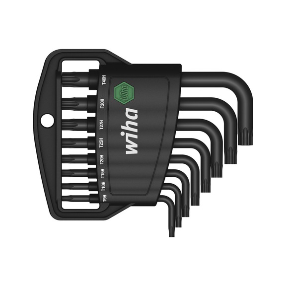 WIHA L-key set in Classic holder TX 9-piece black oxidized 36462 - Hexagon socket spanner set