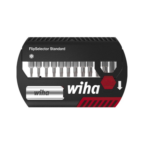 WIHA Bit Set FlipSelector Standard 25 mm TX 14-piece 1/4 inch C6.3 39037 - Bit set