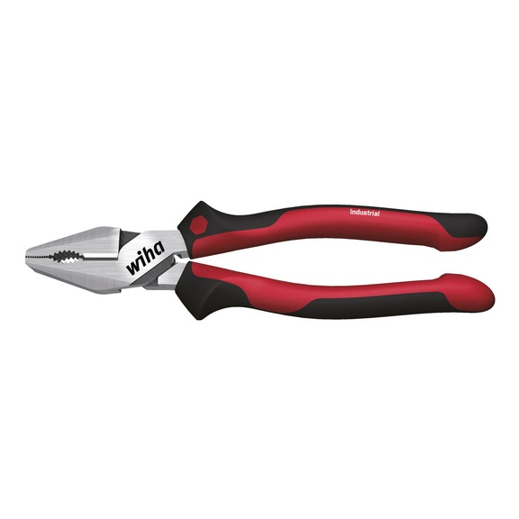Industrial combination pliers with extra long cutting edge 32320 - Combination pliers