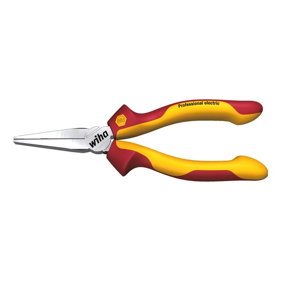 WIHA Langbeck flat nose pliers Professional electric 160 mm 6 1/2 inch 26732 - Flat nose pliers
