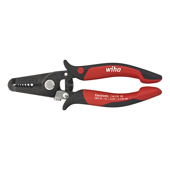WIHA Wire strippers Stripping stations 0.8-2.6 mm² 165 mm 6 1/2 inch 33471 - Wire strippers