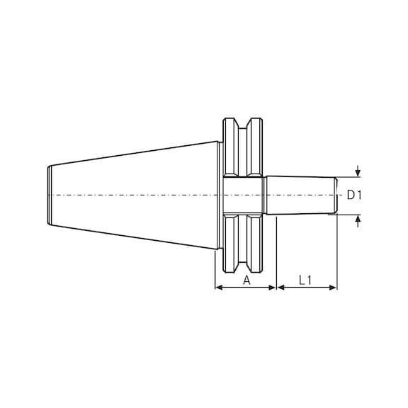 EROGLU SK40 drill chuck holder - 2
