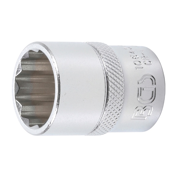 BGS Steckschl&uuml;ssel-Einsatz Zw&ouml;lfkant Antrieb Innenvierkant 12,5 mm SW 20 mm - BGS Steckschl&uuml;sseleinsatz (12kant)