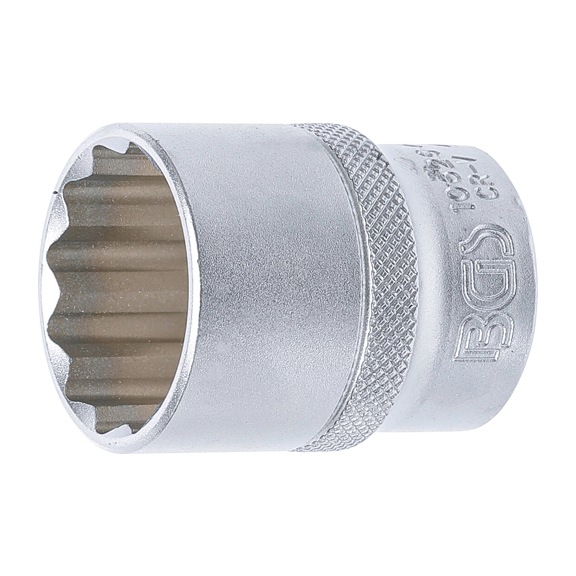 BGS Steckschlüssel-Einsatz Zwölfkant Antrieb Innenvierkant 12,5 mm SW 26 mm - BGS Steckschlüsseleinsatz (12kant)