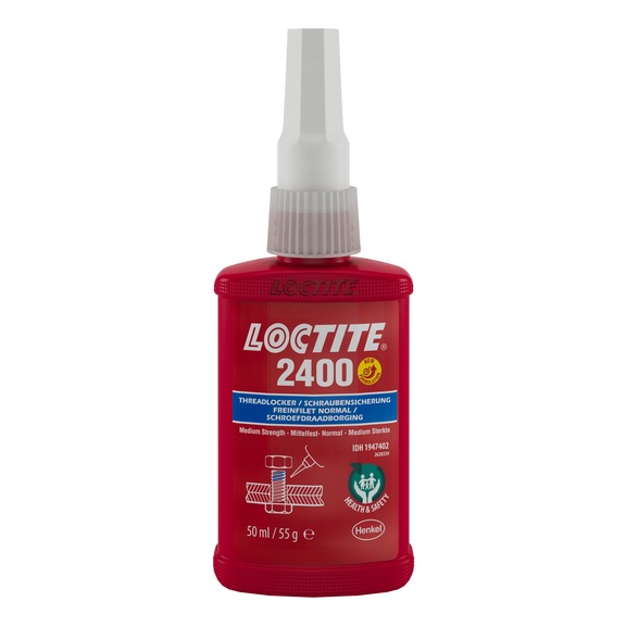 LOCTITE Schraubensicherung Typ 2400 50 ml Flasche, blau mittelfest - Anaeroberklebstoff
