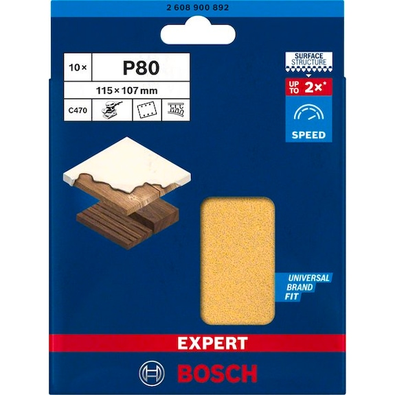 Carta Abrasiva Bosch Expert C470 - Grana 400 Per Legno Duro E Vernice, 230x280 Mm - Foto 8