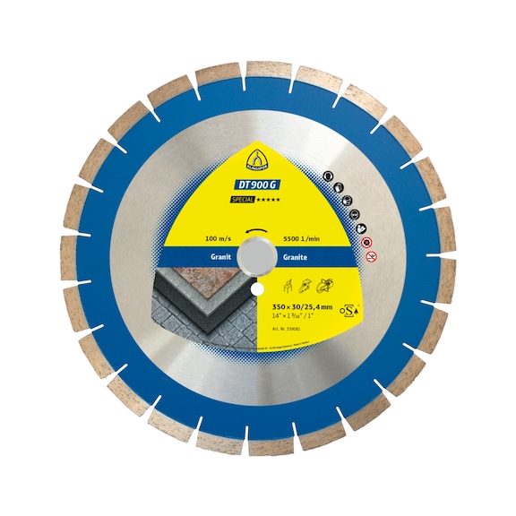 KLINGSPOR diamond cutting discs 300x2.8x30 mm 20 segments 40x2.8x14 mm 359079 - Diamond cutting disc