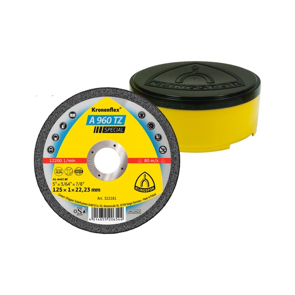 KLINGSPOR Trennscheiben 125x1x22,23 mm gerade 322181 - Trennschleifscheibe