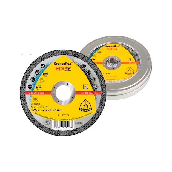 KLINGSPOR Trennscheiben 115x1,2x22,23 mm gerade 10er-Pack 362578 - Trennschleifscheibe