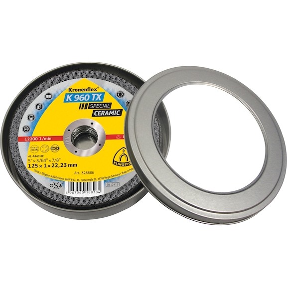 KLINGSPOR cutting-off wheels ceramic 125x1x22.23 mm straight 10-pack 362589 - Cut-off wheel