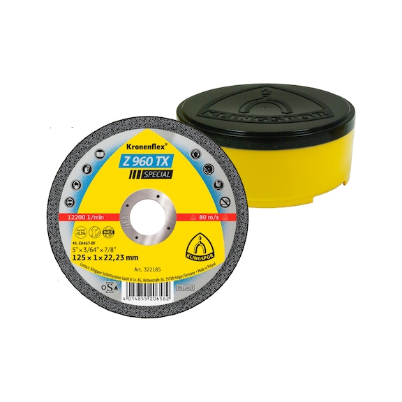 KLINGSPOR Trennscheiben Zirkon 125x1x22,23 mm gerade 322185 - Trennschleifscheibe