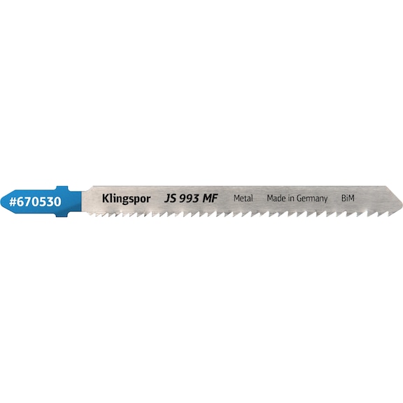 KLINGSPOR Stichsägeblätter 100x8x1 mm Bi-Metall 5er-Pack 670530 - Sägeblatt für Stichsäge