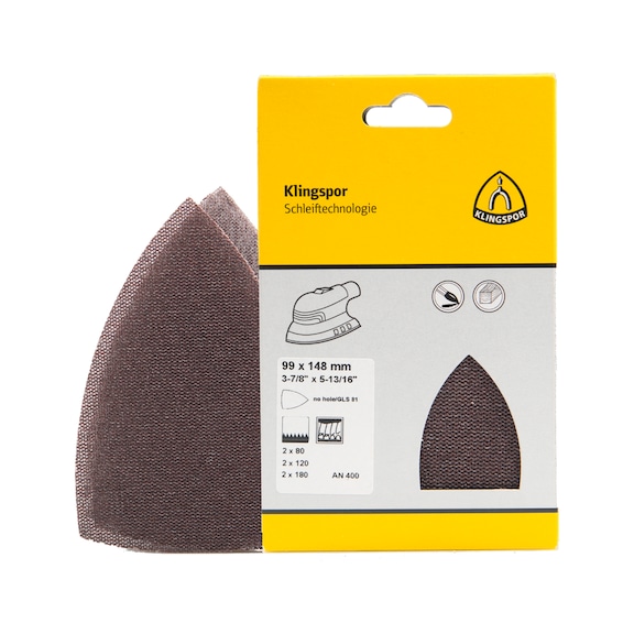 KLINGSPOR sanding mesh set 6-piece 99x148 mm 367745 - Grid wheels