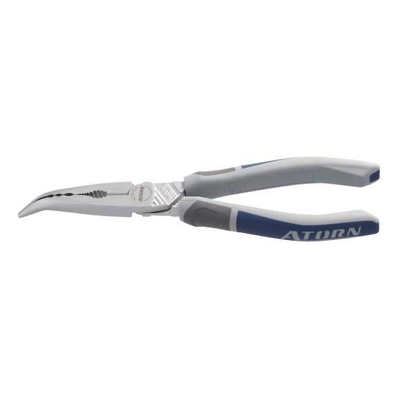 ATORN 重型电话钳，200 毫米，弯头，带三件式手柄 - 重型电话钳，带三组份手柄