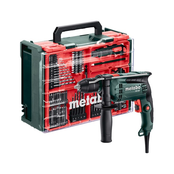METABO Impact drill SBE 650 Set 83-pieces 600742710 - Impact drill (electric, hand-held)