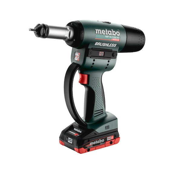 METABO Akku-Nietmutternpistole NMP 18 LTX BL M10 14 teilig 601788800 - Blindnietgerät (Akku)