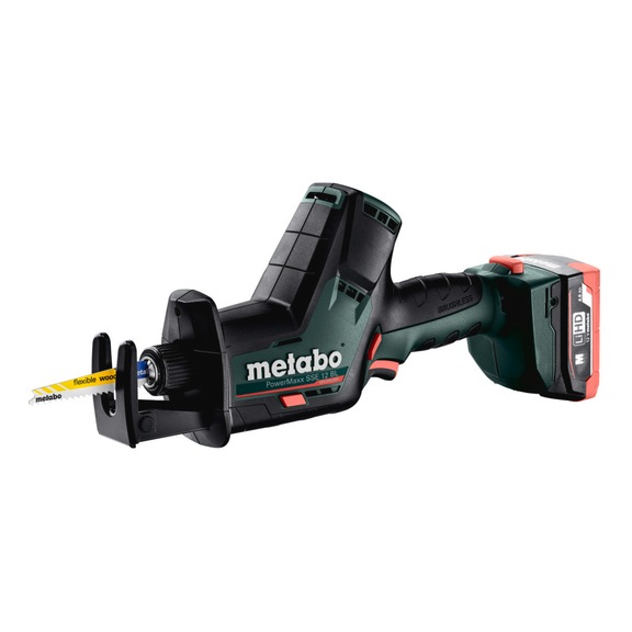 METABO Cordless reciprocating saw PowerMaxx SSE 12 BL 6-piece set 602322800 - Reciprocating saw (cordless)