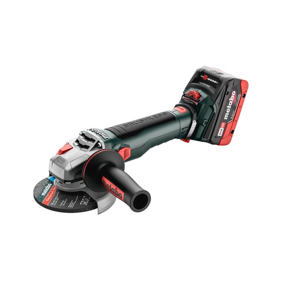 METABO Akku-Winkelschleifer WVB 18 LT BL 11-125 Quick 10-teilig 613057660 - Winkelschleifer (Akku)