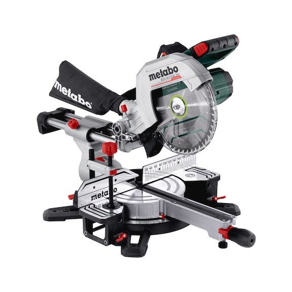 METABO Akku-Kappsäge KGS 18 LTX BL 254 mit Zugfunktion 11-teilig 614254650 - Kappsäge (Akku)
