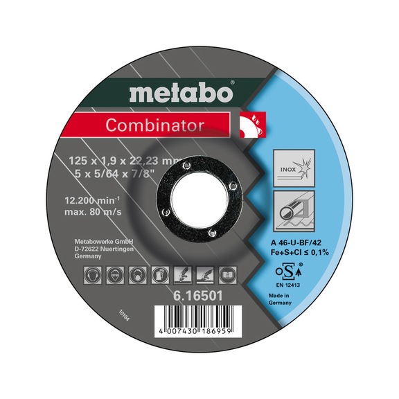 METABO Trenn./Schruppscheibe M14 115x1,9x22,23 25 Stück 616500000 - Schleifwerkzeug aus Schleifmittel auf Unterlage