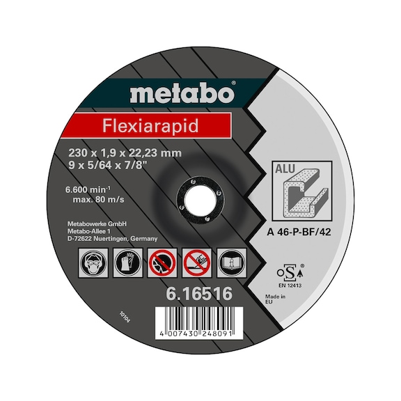 METABO Trennscheibe 25 Stück im Pack Flexiarapid 25x 150x1,6x22,23 Alu 616514000 - Trennschleifscheibe