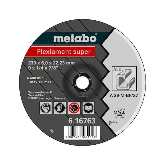 METABO cut-off wheel 25 pieces in pack Flexiamant super 115x6,0x22,2 Alu 616748000 - Cut-off wheel