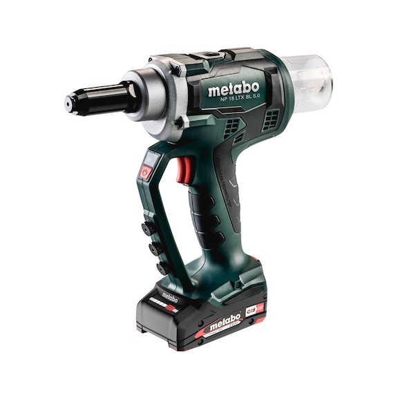 METABO blind rivet gun NP 18 LTX BL 5.0 14-piece 619002500 - Blind riveting tool (rechargeable battery)