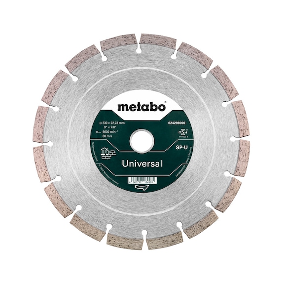 METABO Diamanttrennscheibe 230x22,23mm SP-U Universal SP Blister 624298000 - Trennschleifscheibe