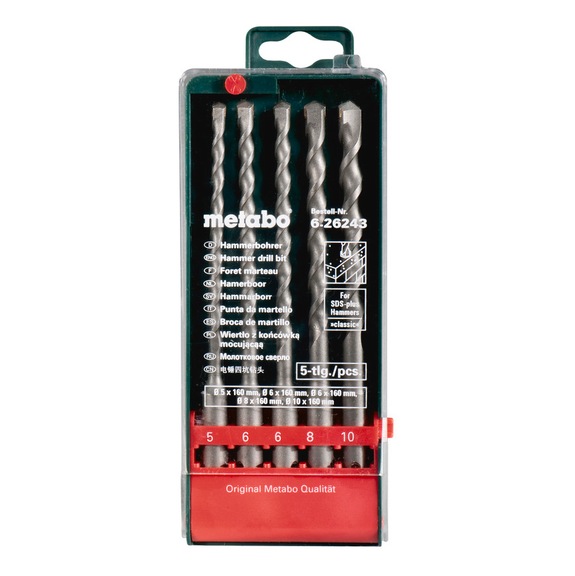 METABO Classic drill bit set Classic drill bit set 5-piece 626243000 - Drill set (cutting tool with defined cutting edges)