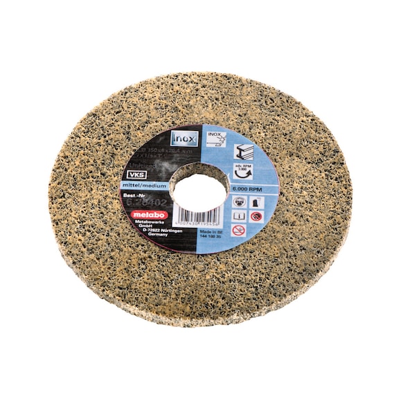METABO non-woven compact disc Unitized medium 125x6x22.23 mm 5x for angle grinders - Grinding tool made of abrasive on backing pad