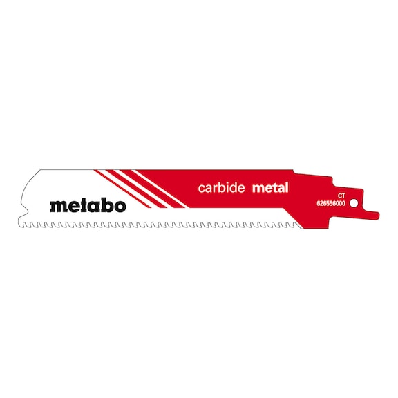 METABO Reciprocating saw blade carbide metal 150 x 1.25 mm CT 3mm/8TPI 626556000 - Saw blade for reciprocating saw