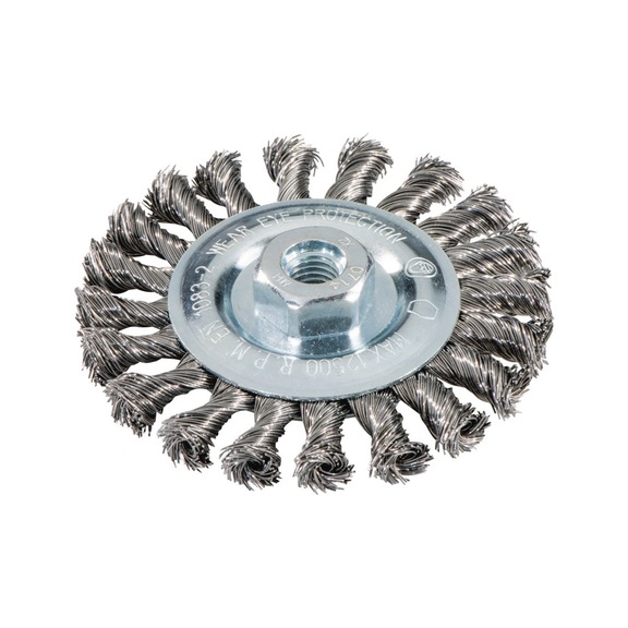 METABO Rundbürste 115x0,5x10 mm/ M 14 Stahl gezopft 626770000 - Schleifwerkzeug aus Schleifmittel auf Unterlage