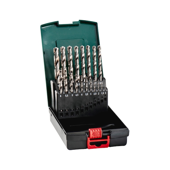 METABO drill cassette HSS-G 19-piece 627097000 - Drill set (cutting tool with defined cutting edges)